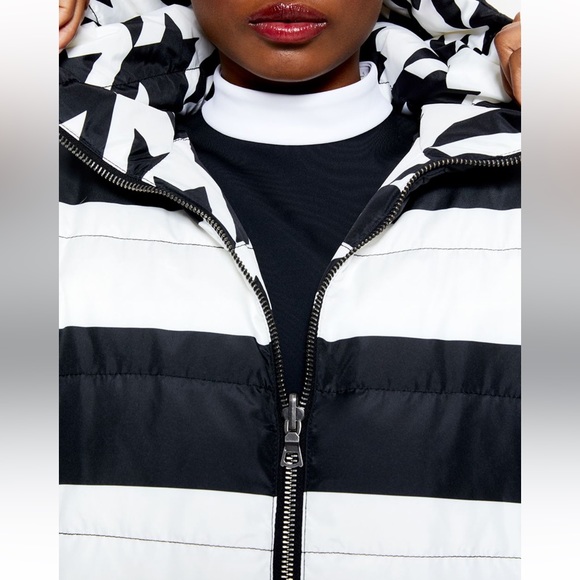 Alice + Olivia Durham reversible patterned puffer jacket - Picture 2 of 6